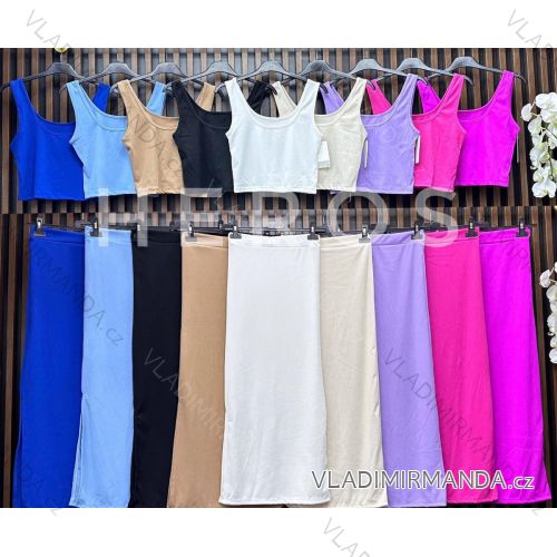 Langes Chiffon-Kurzarmkleid für Damen (S/M ONE SIZE) ITALIAN FASHION IMWGM23456