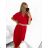 Sommer Midi Kurzarm Sommerkleid (S / M / L ONE SIZE) ITALIAN FASHION IMWA222563 schwarz M / L