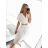 Sommer Midi Kurzarm Sommerkleid (S / M / L ONE SIZE) ITALIAN FASHION IMWA222563 schwarz M / L