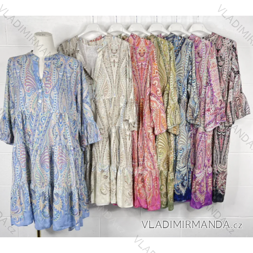 Damen-Sommerkleid mit 3/4-Ärmeln (Einheitsgröße S/M) ITALIAN FASHION IMPBB23F10299A