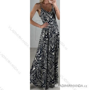 Langes Sommerkleid mit Trägern für Damen (S/M ONE SIZE) ITALIAN FASHION IMPBB23S3326