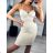 Šaty letní na ramínka dámské (S/M ONE SIZE) ITALSKÁ MÓDA IMPBB22B21841 S/M weiß