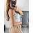 Ärmelloses Spitzen-Crop-Top für Damen (S/M EINHEITSGRÖSSE) ITALIAN FASHION IMPBB238665