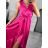 Langes, plissiertes, ärmelloses Partykleid für Damen (Einheitsgröße S/M) ITALIAN FASHION IMPMD236328 S/M béžová