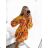 Sommer-Oversize-Hemdkleid mit langen Ärmeln für Damen in Übergröße (S/M/L/XL/2XL Einheitsgröße) ITALIAN FASHION IM8239802