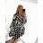 Sommer-Oversize-Hemdkleid mit langen Ärmeln für Damen in Übergröße (S/M/L/XL/2XL Einheitsgröße) ITALIAN FASHION IM8239802