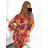 Sommer-Oversize-Hemdkleid mit langen Ärmeln für Damen in Übergröße (S/M/L/XL/2XL Einheitsgröße) ITALIAN FASHION IM8239802