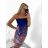 Trägerloses Icecool-Sommerkleid für Damen (M/L, XL/2XL) AINUOSI ITALIAN FASHION IMB232759/DR XL/2XL dunkelrosa