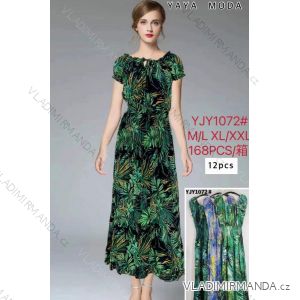 Langes Sommerkleid für Damen mit Trägern (S / M ONE SIZE) ITALIAN FASHION IMWA221623