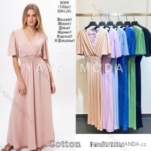 Langes Sommerkleid für Damen mit Trägern (S / M ONE SIZE) ITALIAN FASHION IMWA221623