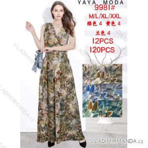 Langes Sommerkleid für Damen mit Trägern (S / M ONE SIZE) ITALIAN FASHION IMWA221623