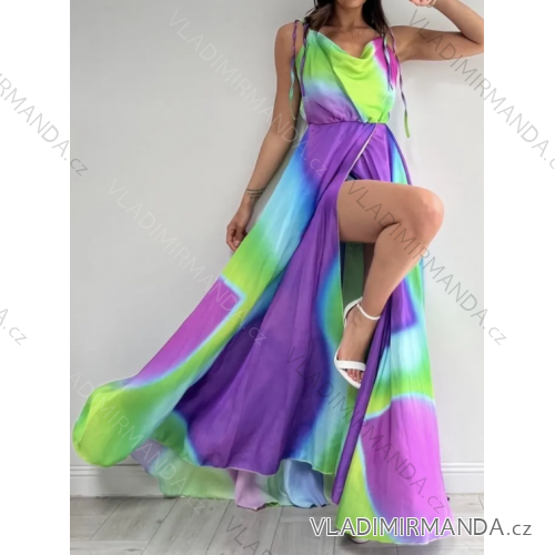 Langes, elegantes, trägerloses Sommerkleid für Damen (Einheitsgröße S/M) ITALIAN FASHION IMPBB23B23661