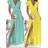 Sommer Kurzarm Sommerkleid (S / M ONE SIZE) ITALIENISCHE MODE IMWY21019