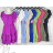 Sommer-Carmen-Kurzarmkleid für Damen (Einheitsgröße S/M) ITALIAN FASHION IMPBB23D010781