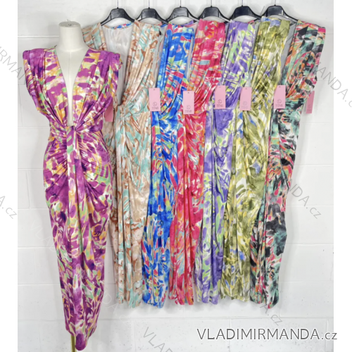 Langes ärmelloses Sommerkleid für Damen (Einheitsgröße S/M) ITALIAN FASHION IMPBB23A119222