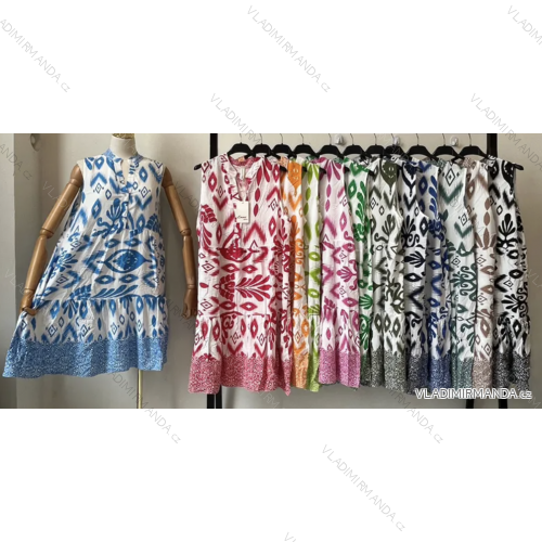 Ärmelloses Sommerkleid für Damen (Einheitsgröße S/M) ITALIAN FASHION IMPEM23413