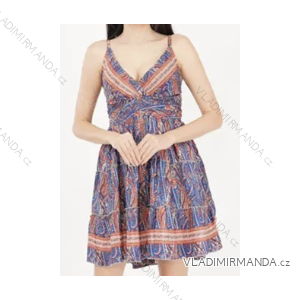Trägerloses Sommerkleid für Damen (Einheitsgröße S/M) INDIAN FASHION IMPEM23BO303