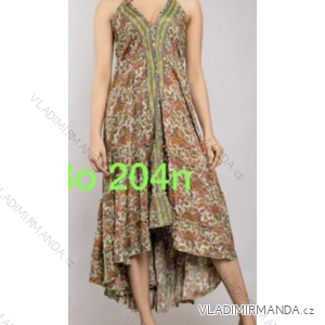 Langes trägerloses Sommerkleid für Damen (S/M EINHEITSGRÖSSE) INDIAN FASHION IMPEM23BO204