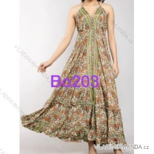 Langes trägerloses Sommerkleid für Damen (Einheitsgröße S/M) INDIAN FASHION IMPEM23BO203