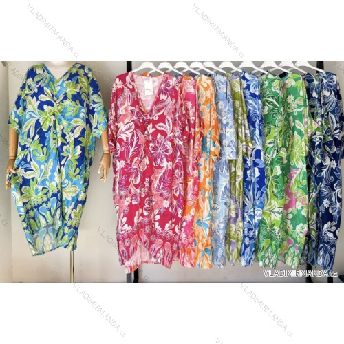 Damen-Sommerkleid mit 3/4-Ärmeln (Einheitsgröße S/M) ITALIAN FASHION IMPEM23VA613