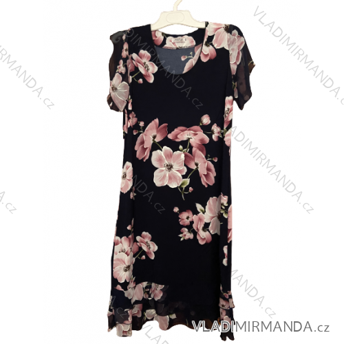 Kurzarmkleid für Damen in Übergröße (L-3XL) POLISH FASHION PMF20013