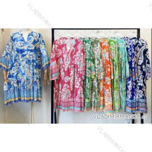 Damen-Sommerkleid mit 3/4-Ärmeln (Einheitsgröße S/M) ITALIAN FASHION IMPEM23C5138