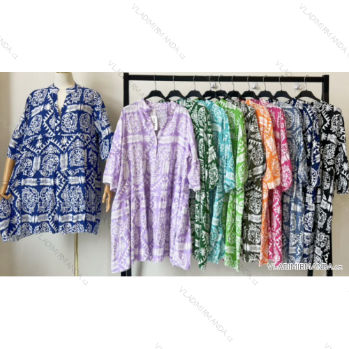 Damen-Sommerkleid mit 3/4-Ärmeln (Einheitsgröße S/M) ITALIAN FASHION IMPEM241360
