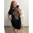 Shirt verlängert 3/4 Langarm Damen (L/XL/2XL ONE SIZE) ITALIAN FASHION IM423025 2XL/3XL Kerosin