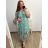 Carmen-Sommerkleid für Damen (L/XL/2XL ONE SIZE) ITALIAN FASHION IMFF23FLOWER