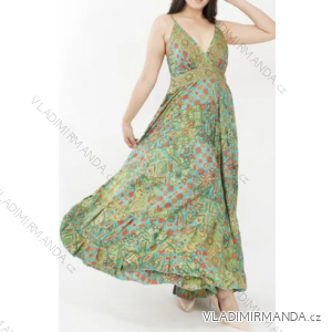 Langes trägerloses Sommerkleid für Damen (Einheitsgröße S/M) INDIAN FASHION IMPEM23AM212G