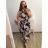 Damen-Sommerkleid (L/XL/2XL/3XL Einheitsgröße) ITALIAN FASHION IMFF23ROSE