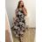 Šaty letní plátěné carmen přes ramena dámské (S/M ONE SIZE) ITALSKÁ MÓDA IMM22A5386 2XL/3XL schwarz