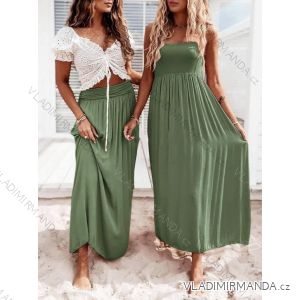 Elegantes ärmelloses Sommerkleid für Damen (S / M / L ONE SIZE) ITALIAN FASHION IMD22388