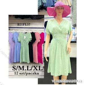 Langes Sommerkleid für Damen mit Trägern (S / M ONE SIZE) ITALIAN FASHION IMWA221623