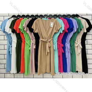 Damen-Sommerkleid mit kurzen Ärmeln (Einheitsgröße S/M) ITALIAN FASHION IMWPO232450