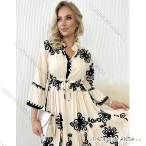 Spanisches Langarmkleid für Damen (Einheitsgröße S/M) ITALIAN FASHION IMWGB232457