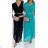Damenkleid aus Baumwolle mit kurzen Ärmeln aus Spitze (S / M ONE SIZE) ITALIAN FASHION IMWM215877