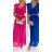 Damenkleid aus Baumwolle mit kurzen Ärmeln aus Spitze (S / M ONE SIZE) ITALIAN FASHION IMWM215877