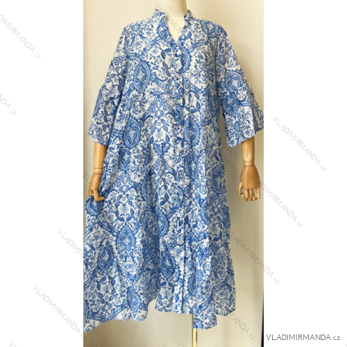 Langes Sommerkleid mit 3/4-Ärmeln für Damen (Einheitsgröße S/M) ITALIAN FASHION IMPEM23G204-3