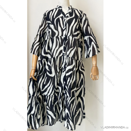 Damen-Sommerkleid mit 3/4-Ärmeln (Einheitsgröße S/M) ITALIAN FASHION IMPEM23G204-1.204-12