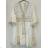 Sommer-Boho-Spitzenkleid mit 3/4-langen Ärmeln für Damen (Einheitsgröße S/M) ITALIAN FASHION IMPEM233813N