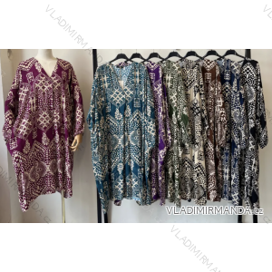 Damen-Sommerkleid mit 3/4-Ärmeln (Einheitsgröße S/M) ITALIAN FASHION IMPEM24R9923