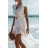 Ärmelloses Sommerkleid für Damen im Boho-Stil mit Spitze (Einheitsgröße S/M) ITALIAN FASHION IMPEM231699