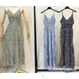 Langes trägerloses Sommerkleid für Damen (S/M EINHEITSGRÖSSE) INDIAN FASHION IMPEM23FW34-76