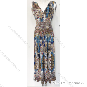 Ärmelloses langes Sommerkleid für Damen (S/M Einheitsgröße) INDIAN FASHION IMPEM23Y985