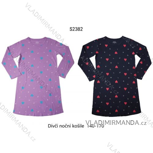 Nachthemd Langarm Kinder Mädchen (140-170) WOLF S2382