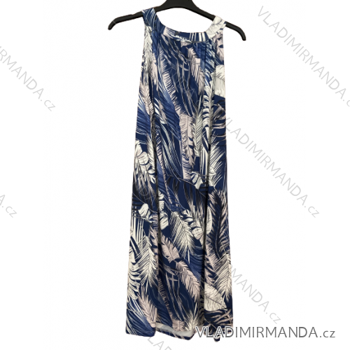 Frauen trägerloses Kleid (uni s / m) ITALIAN FASHION IMM20HF13170 S/M blau