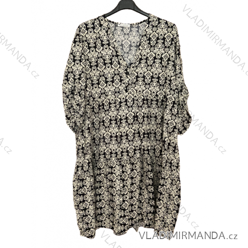 Spanisches Sommerkleid für Damen mit kurzen Ärmeln (XL/2XL/3XL Einheitsgröße) ITALIAN FASHION IM423SPAIN