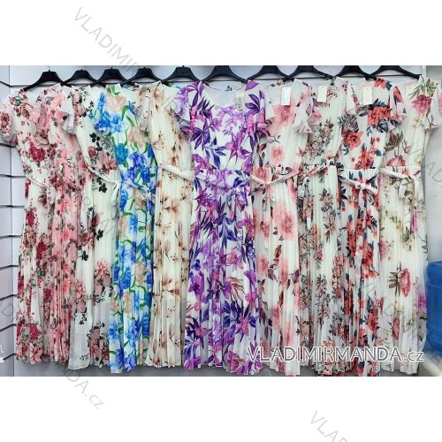 Sommerkleid Carmen aus Musselin für Damen (Einheitsgröße S/M) ITALIAN FASHION IMWE231506