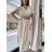 Sommer-Leinenkleid für Damen mit Gürtel, kurzärmelig (Einheitsgröße S/M) ITALIAN FASHION IMWAD232500